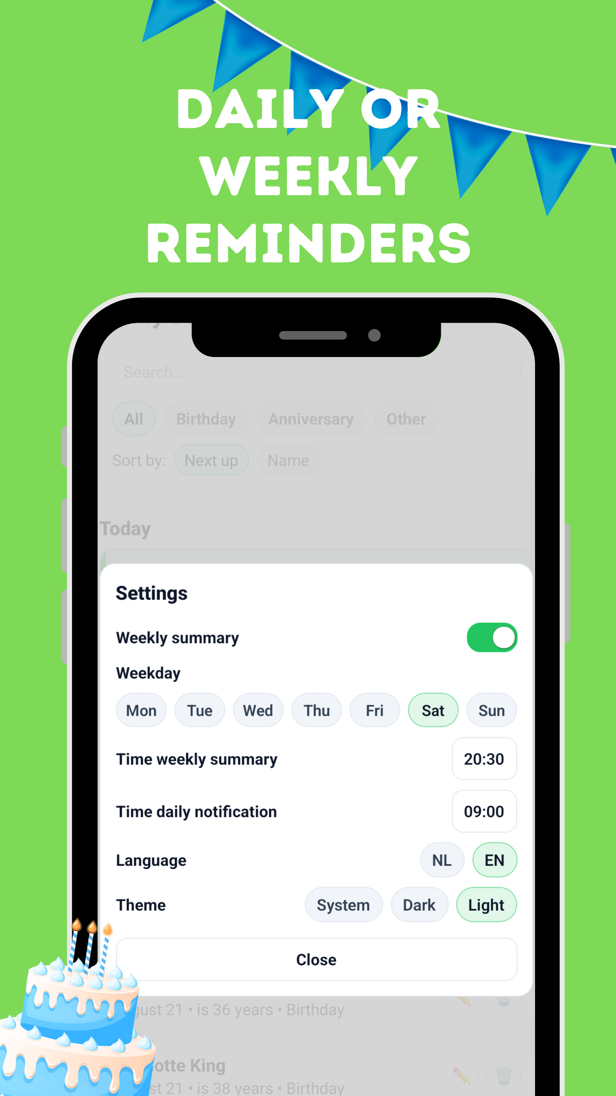 App Screenshot 3: Notificaties